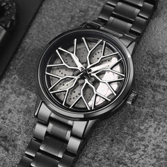 Limited Edition Alloy Wheel watch - Stainless Steel Chain