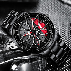 Limited Edition Alloy Wheel watch - Stainless Steel Chain